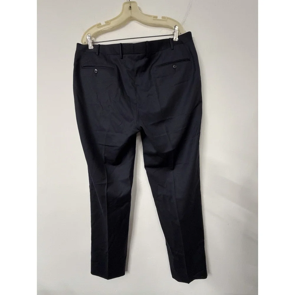 Corneliani Master Men's 40X32 Dark Navy Blue Italian Wool Dress Pants Trousers